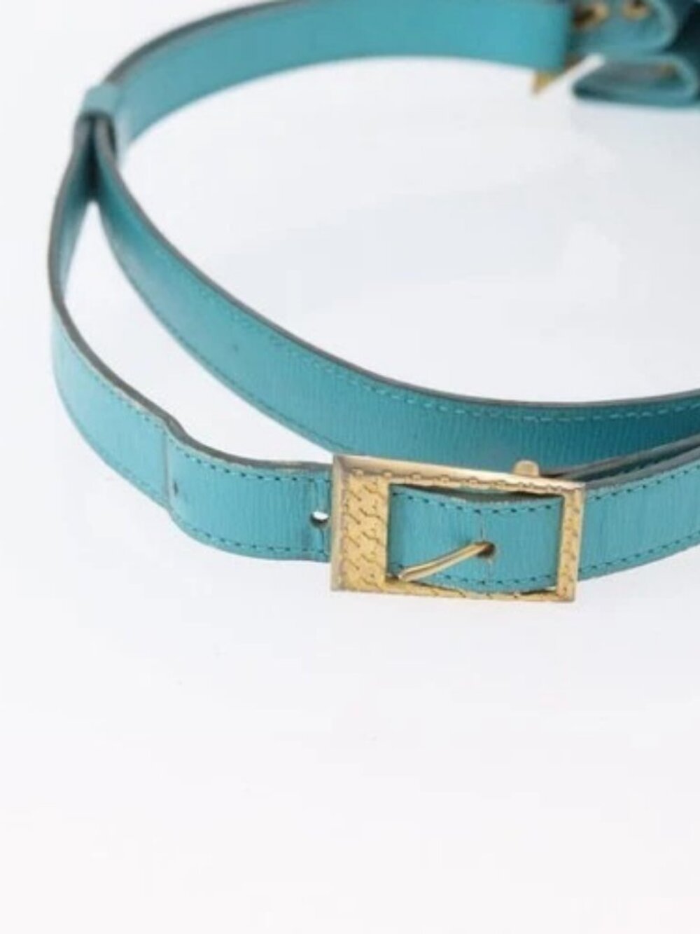 Christian Dior Shoulder Bag Leather Light Blue Auth - Picture 7 of 16